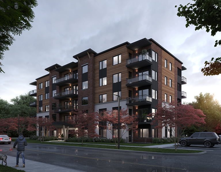 Two Five-Storey Apartment Buildings of 30,408 ft2_ Corb Stewart