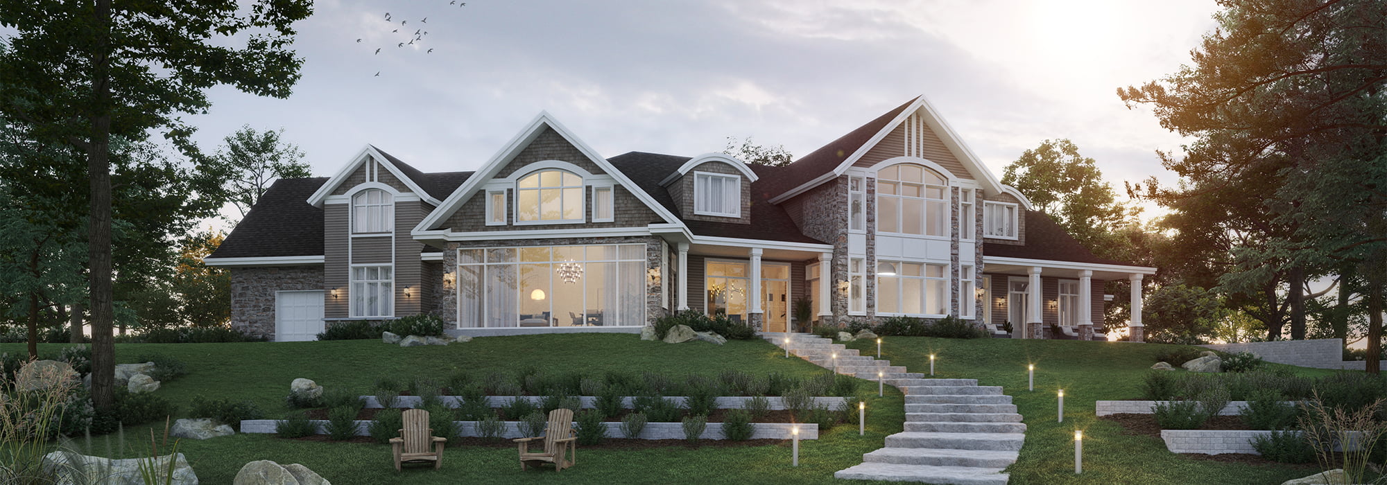 St. Lawrence Custom Residence with 4,700 square feet, five bedrooms, four bathrooms and a three-car garage