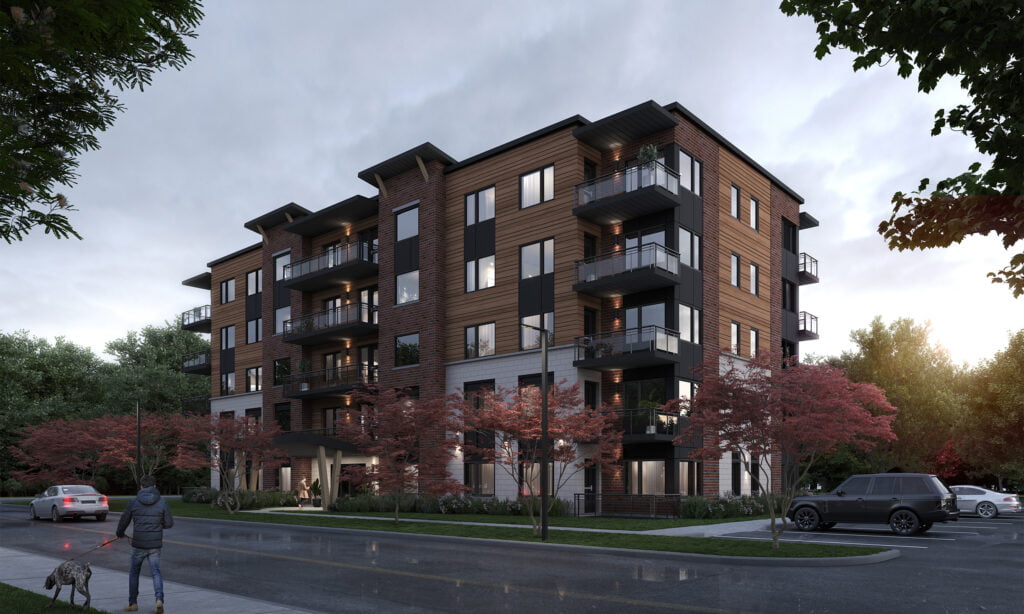 Two Five-Storey Apartment Buildings of 30,408 ft2_ Corb Stewart