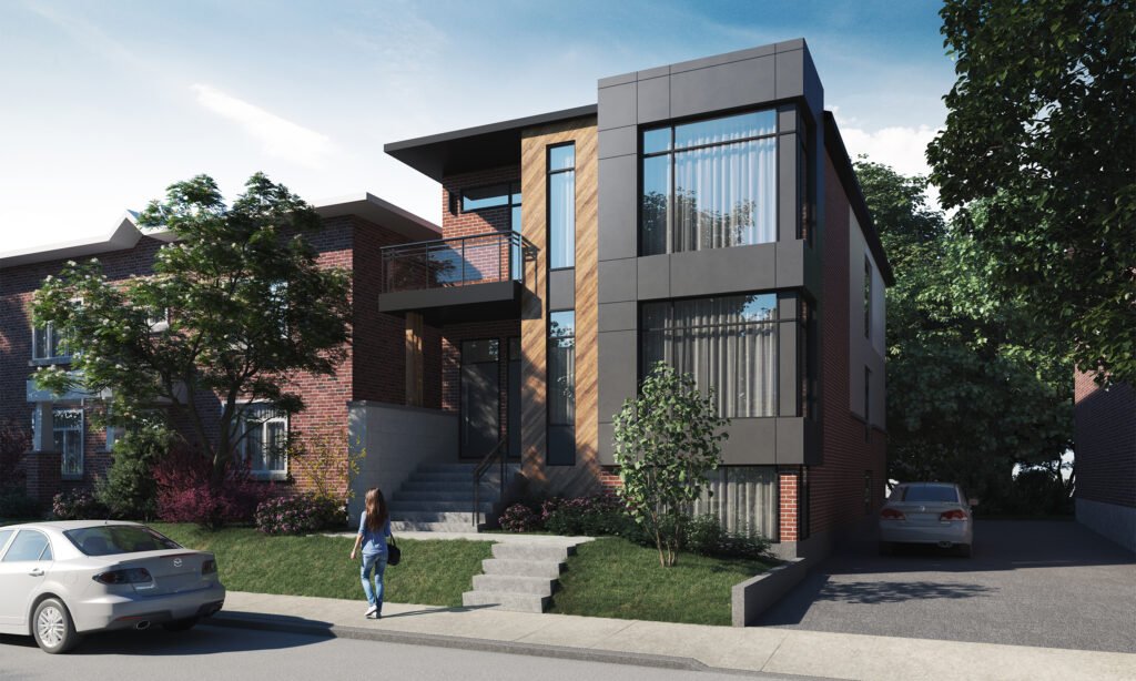 Holmwood Two-Storey Triplex of 3,326 ft2 at Glebe, Ottawa