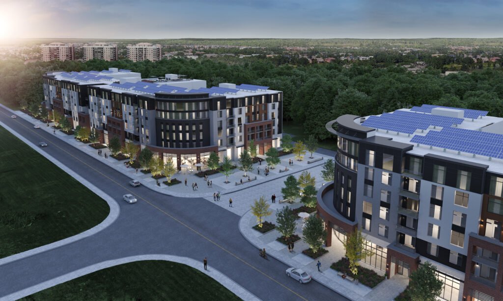 series of six-storey, mixed-use buildings built in Kanata